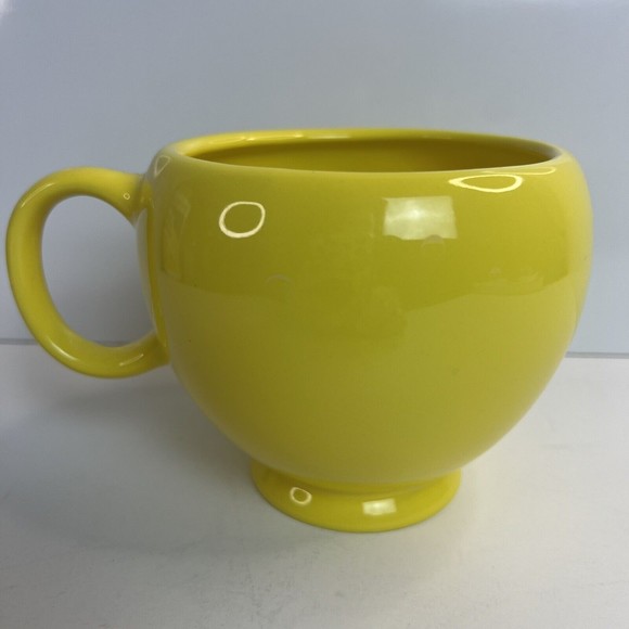 Telaflora Smile Happy Face Yellow Coffee Tea Mug Cup 20 oz Large Ceramic - Picture 3 of 8